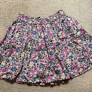 Gap kids floral skirt with shorts underneath.